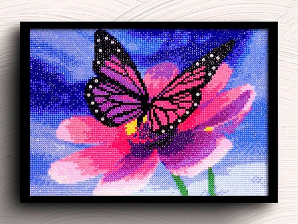 Алмазная вышивка бабочки