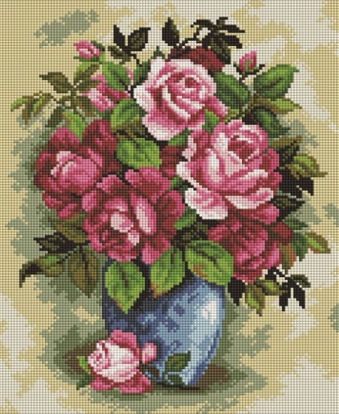 Алмазная мозаика 30х40см розы