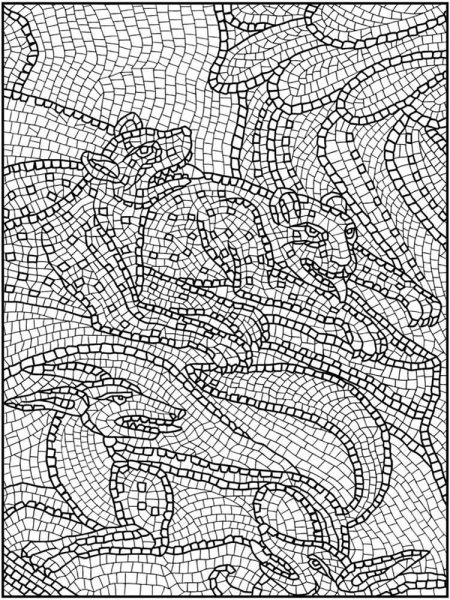 Мозаичная раскраска