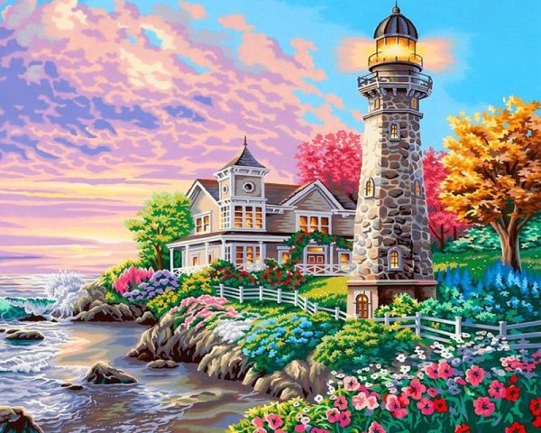 Алмазная живопись Маяк Painting Diamond