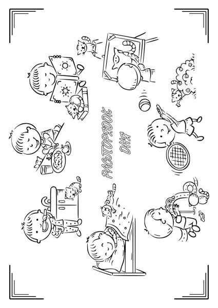 Режим дня школьника раскраска