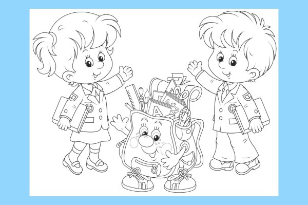 Раскраска будущий первоклассник