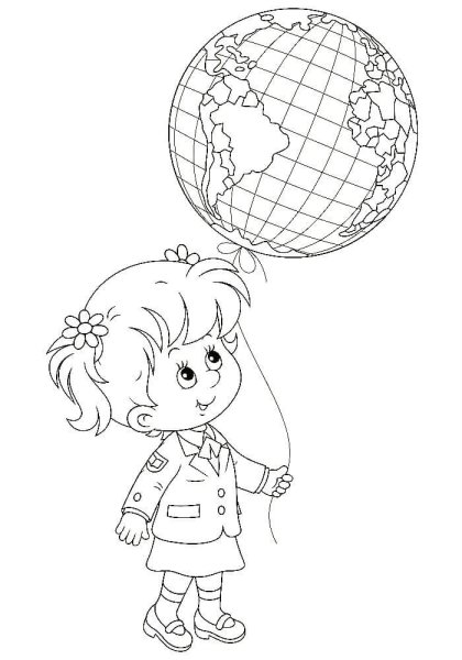 Раскраска школа