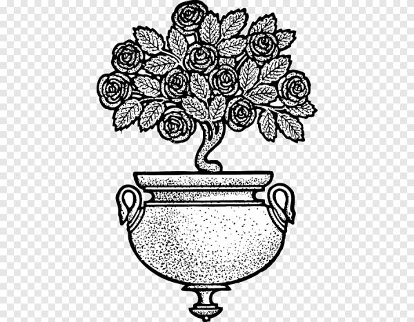 Цветочный горшок рисунок