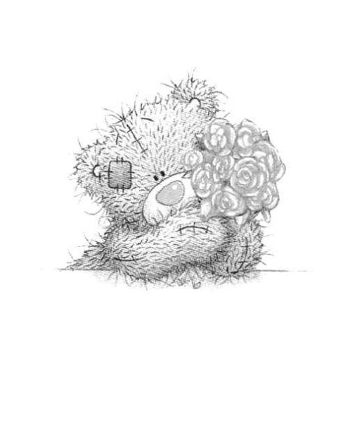 Мишка Тедди черно белый