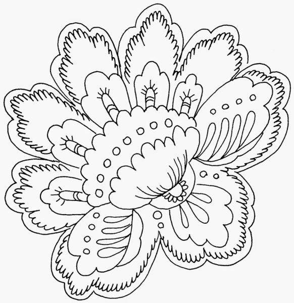 Трафареты цветов для вышивания