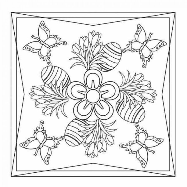 Платок раскраска