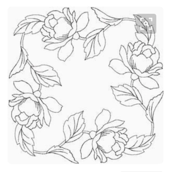 Трафарет для росписи платка