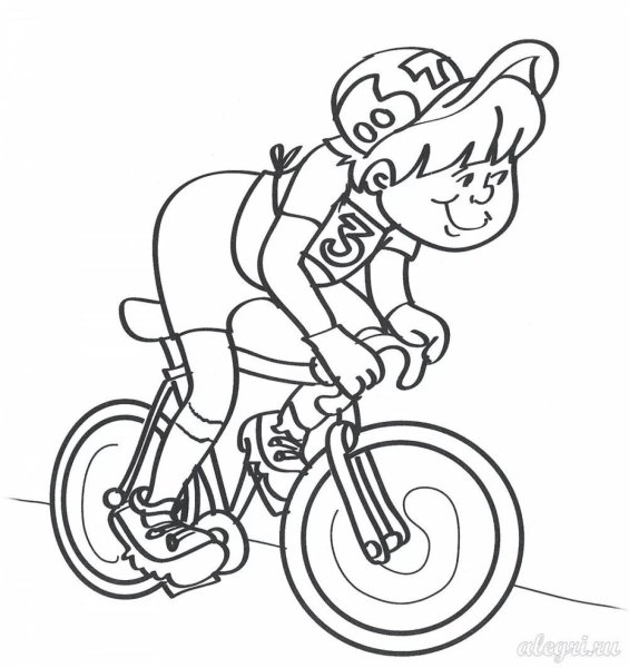 Летний спорт раскраски для детей