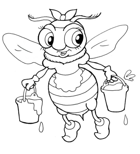 Муха Цокотуха пчела