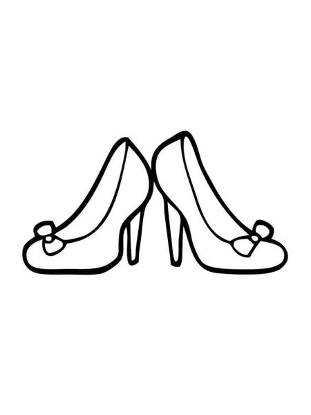 Раскраска туфли