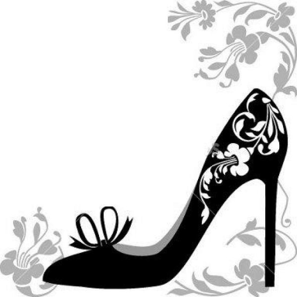 Трафарет туфельки