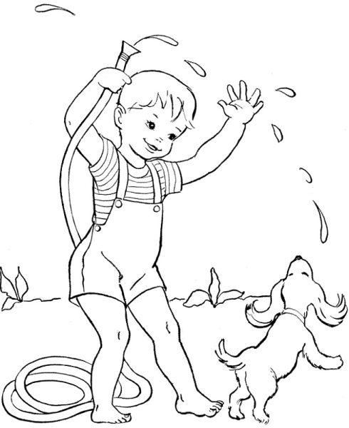 Раскраски лето для дошкольников