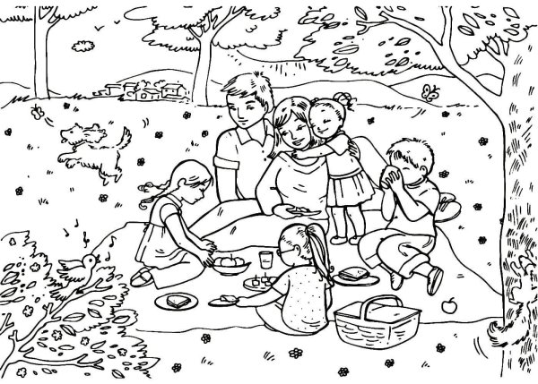 Раскраски на тему лето