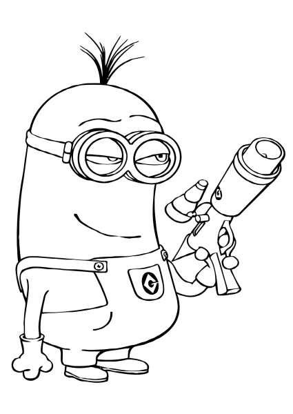 Раскраска Миньоны