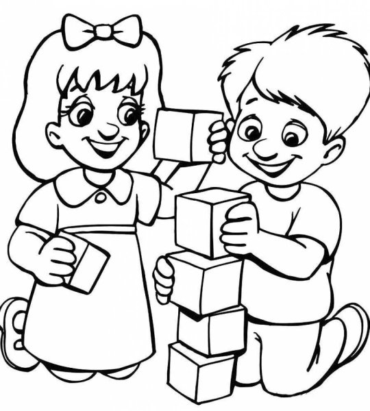 Раскраска Дружба