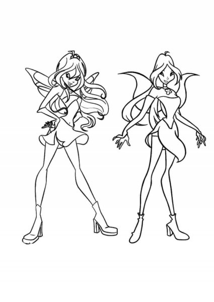 Раскраски Винкс Блум чармикс