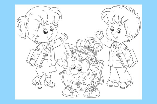 Раскраска будущий первоклассник