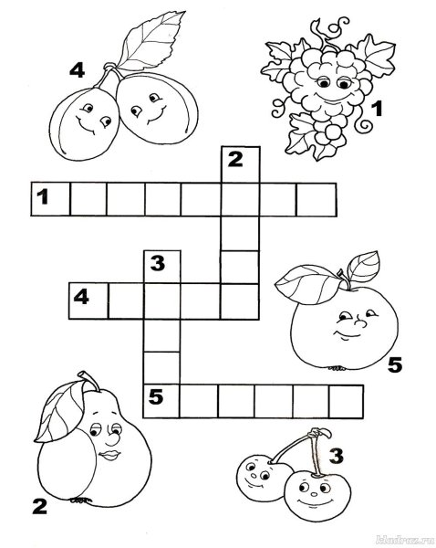 Кроссворды для дошкольников 6-7 лет