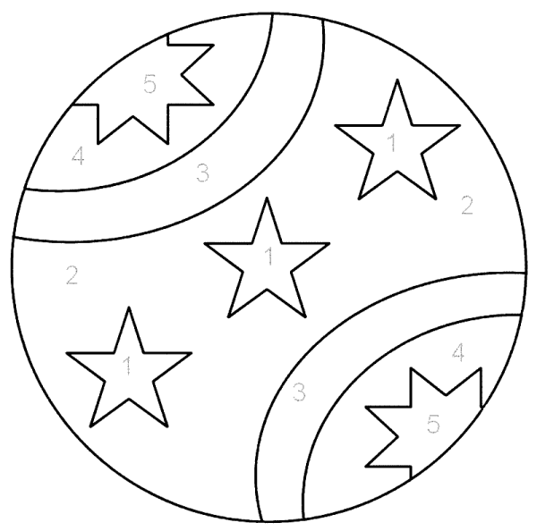 Мяч раскраска для детей 3-4 лет
