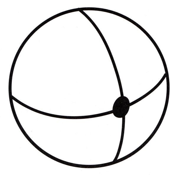 Мяч раскраска