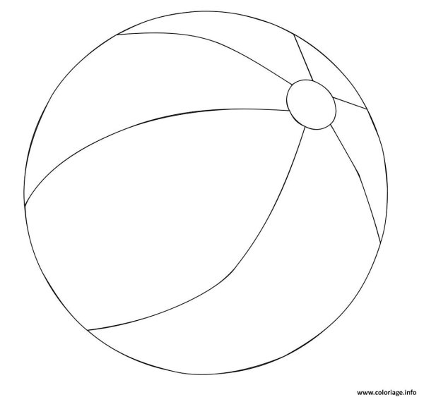 Мяч раскраска