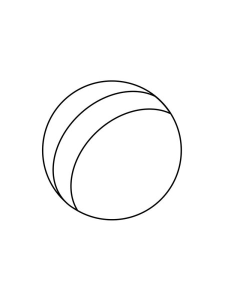 Мячик раскраска для детей