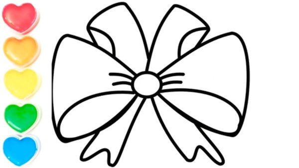 Бант раскраска