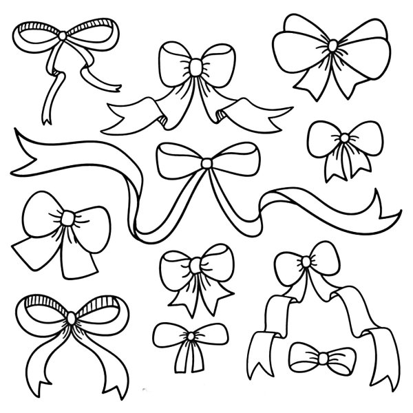 Красивый бантик рисунок
