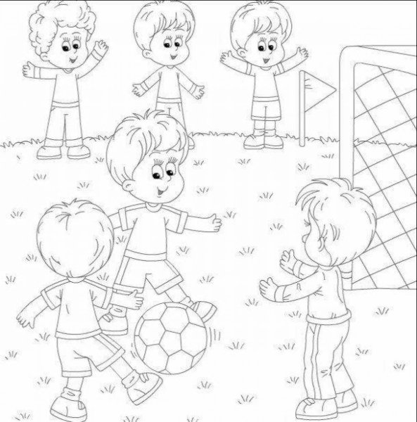 Раскраска здоровый образ жизни для детей