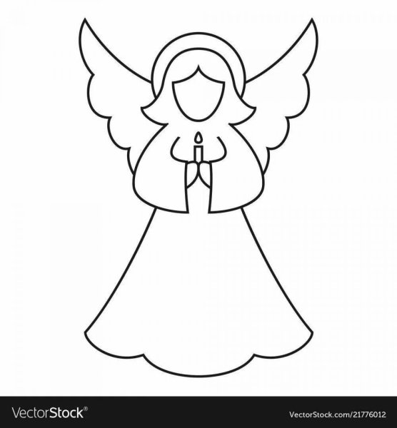 Очертания Рождественского ангела