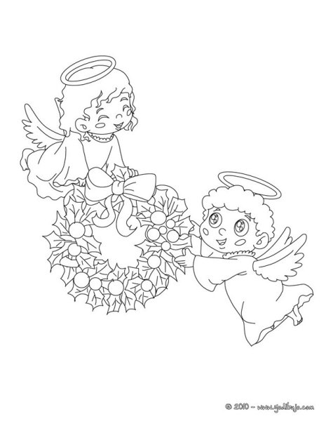 Раскраска антистресс Ангелок