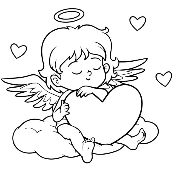 Раскраски на день Святого Валентина
