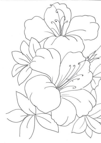 Цветы трафареты для росписи