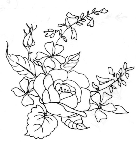 Трафареты для вышивки гладью