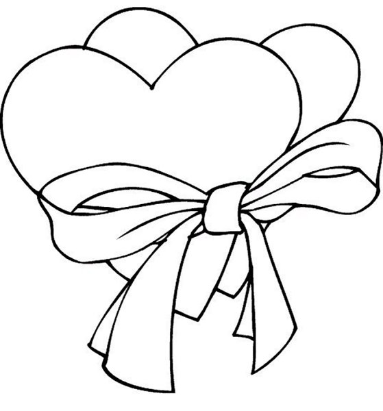 Раскраска сердечко