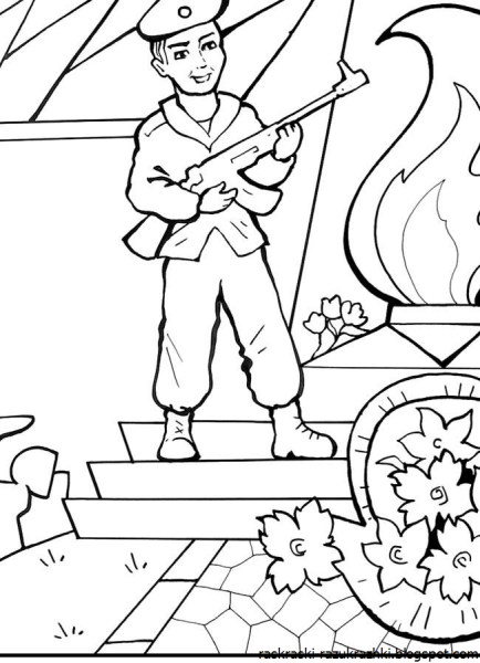 Раскраски день Победы для детей