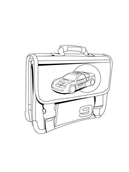 Портфель раскраска