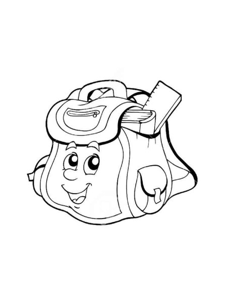 Рюкзак раскраска для детей