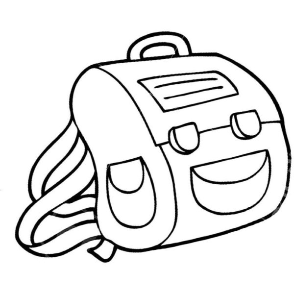 Робот с ранцем раскраски