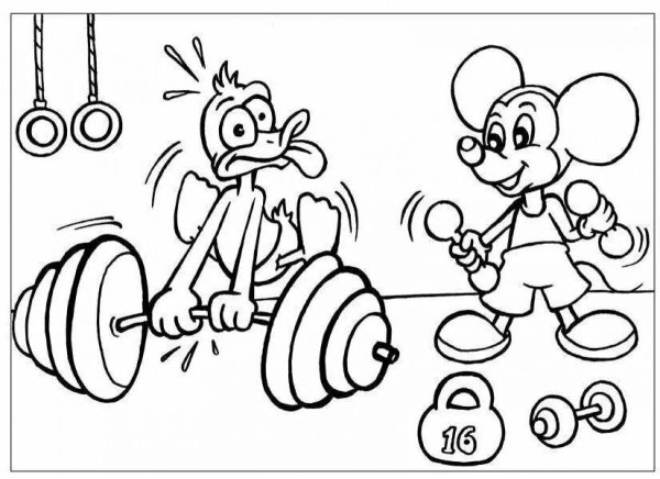 Разукрашки на тему здоровый образ жизни