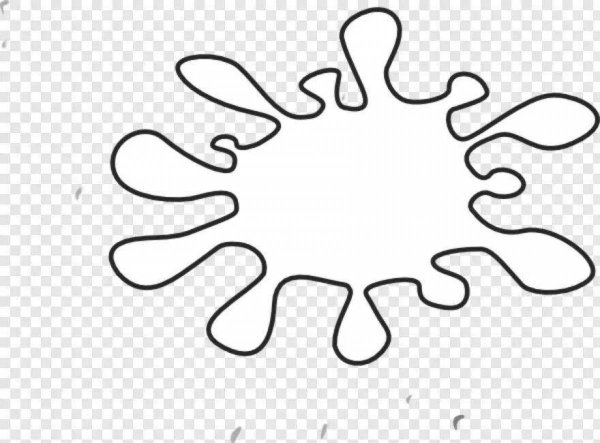 Клякса раскраска