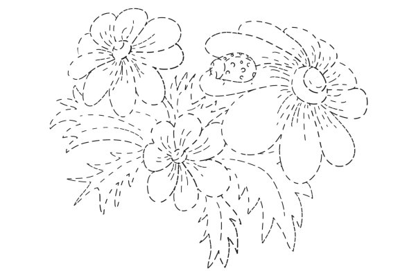 Рисование цветов по точкам