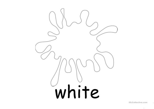 Клякса раскраска для детей