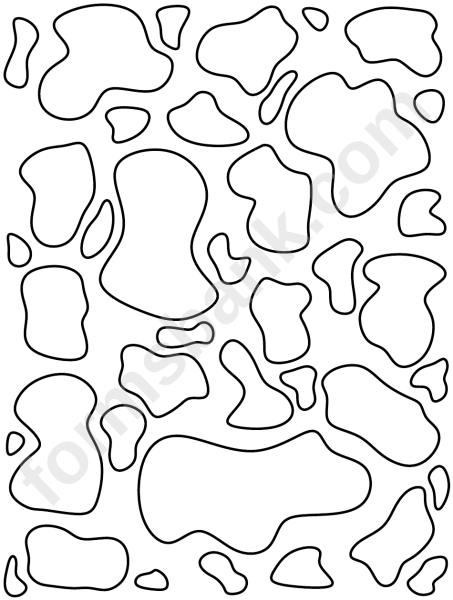 Коровий принт раскраска