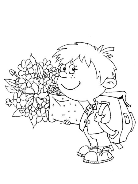 Ученик раскраска