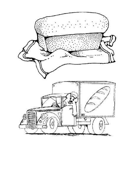 Раскраска хлеб