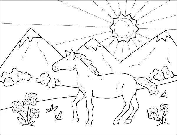 Казахстан раскраска для детей