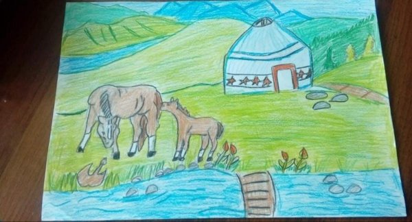 Рисунок мой Казахстан