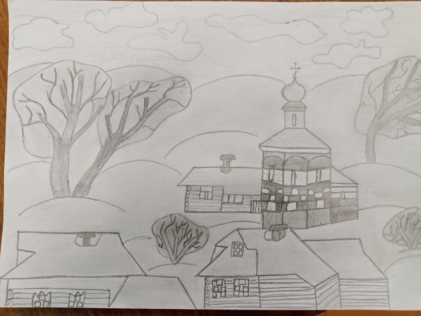 Люблю тебя мой край родной рисунки